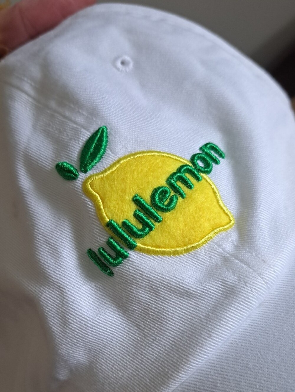 lululemon White S/M Athletic Cap with Logo (No Longer Sold Online) - Picture 10 of 10
